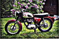 1961 bsa b40 motorbike A4 Photo Print