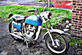 1961 norton jubilee motorbike A4 Photo Print