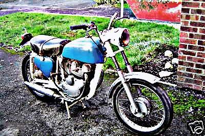 1961 norton jubilee motorbike A4 Photo Print
