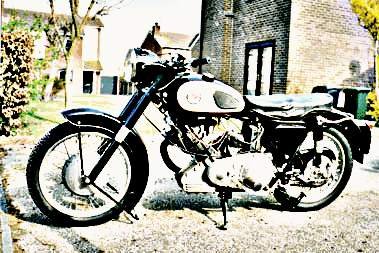 1961 panther 100 motorbike A4 Photo Print