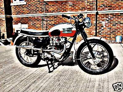 1961 trophy motorbike A4 Photo Print