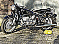 1962 Bmw R502 motorbike A4 Photo Print