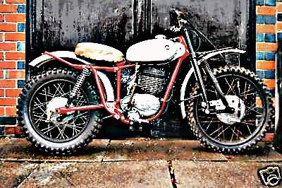 1962 dot motorbike A4 Photo Print