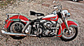 1962 duo glide motorbike A4 Photo Print