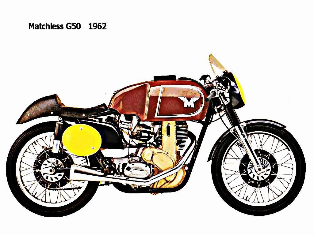 1962 matchless g50 motorbike A4 Photo Print