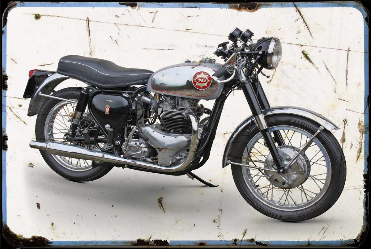 1963 BSA 646cc Rocket Gold Star (2) A4 Photo Print