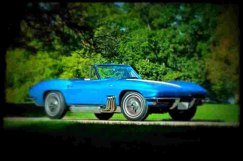 1963 Chevrolet Corvette Convertible A4 Photo Print