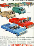 1963 Ford Pickups Vintage Retro Advert Ads A4 Photo Print
