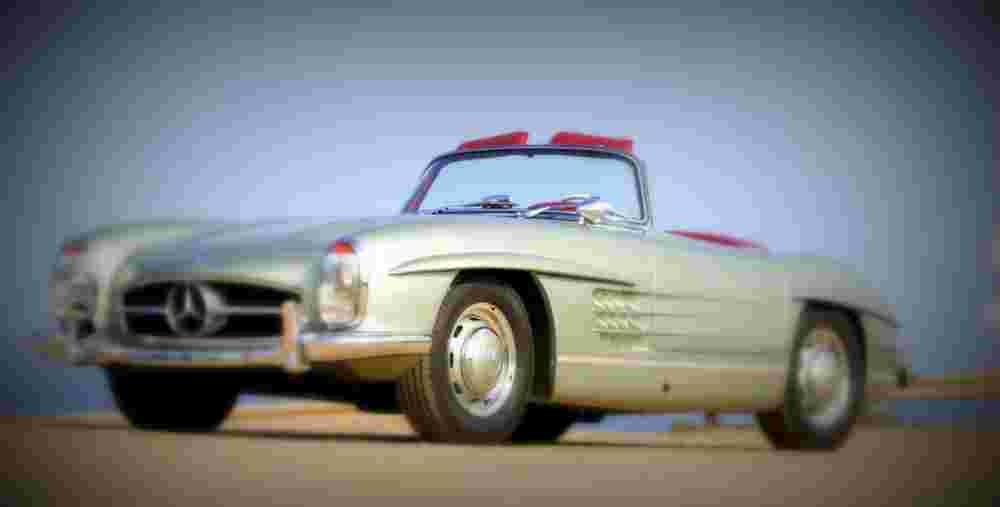 1963 Mecedes Benz 300SL Roadster A4 Photo Print