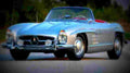 1963 Mercedes Benz 300SL Roadster A4 Photo Print