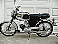 1963 Yamaha Yg1 motorbike A4 Photo Print