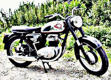 1963 a65 motorbike A4 Photo Print