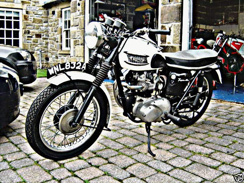 1963 triumph tiger 90 motorbike A4 Photo Print
