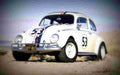 1963 volkswagen beetle sunroof herbie A4 Photo Print