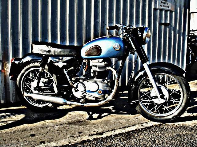 1964 ajs 14 motorbike A4 Photo Print