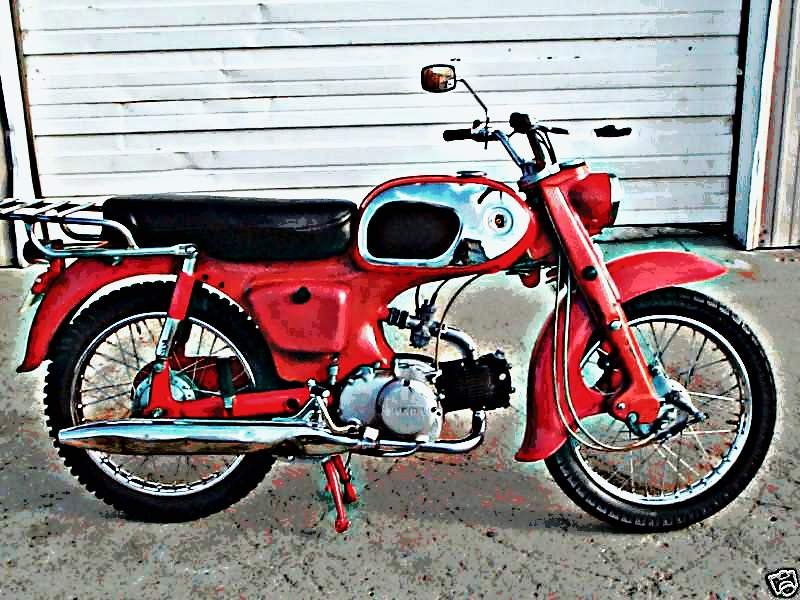 1964 c200 motorbike A4 Photo Print