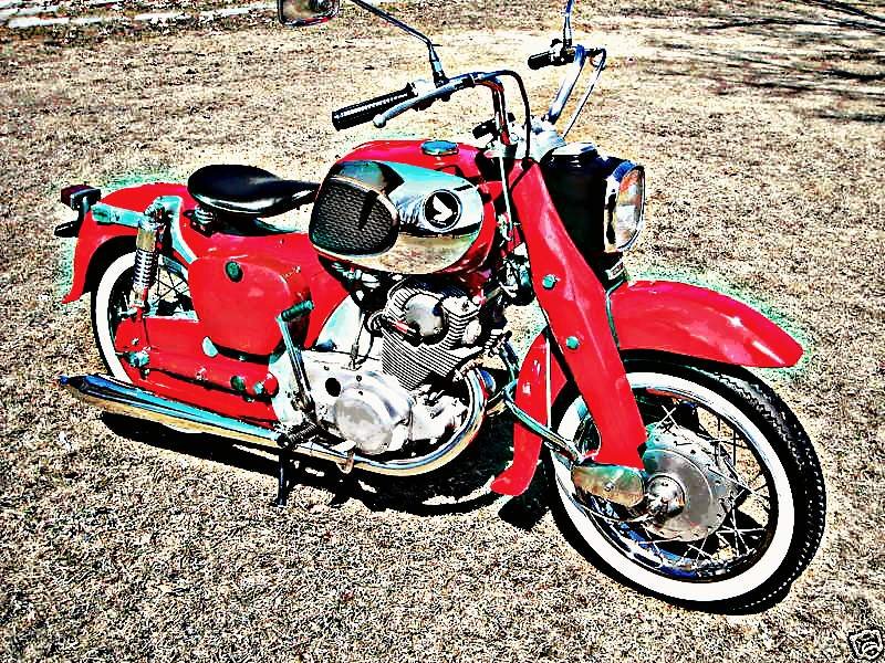 1964 ca77 motorbike A4 Photo Print