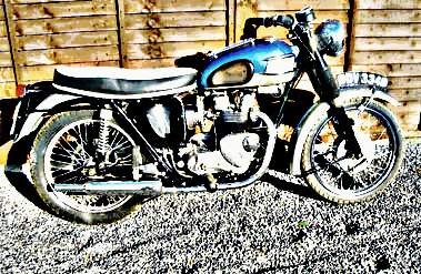 1964 t90 motorbike A4 Photo Print