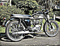 1964 triumph t100ss motorbike A4 Photo Print