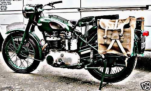 1964 trw motorbike A4 Photo Print