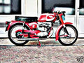 1965 Moto Morini Corsaro motorbike A4 Photo Print
