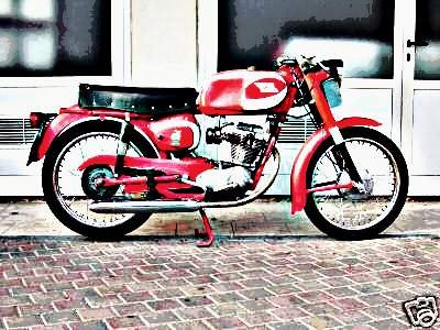 1965 Moto Morini Corsaro motorbike A4 Photo Print