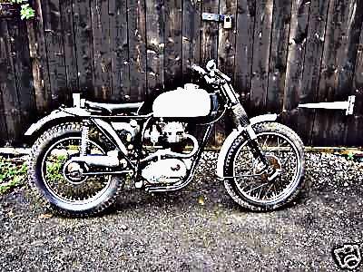 1965 b40 motorbike A4 Photo Print
