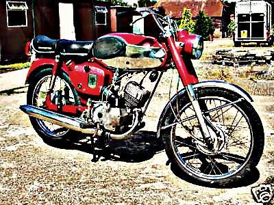1965 bridgestone motorbike A4 Photo Print