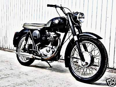 1965 bsa b40 motorbike A4 Photo Print