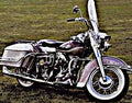 1965 flh motorbike A4 Photo Print