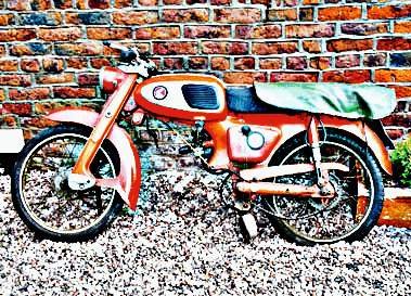 1965 s65 motorbike A4 Photo Print