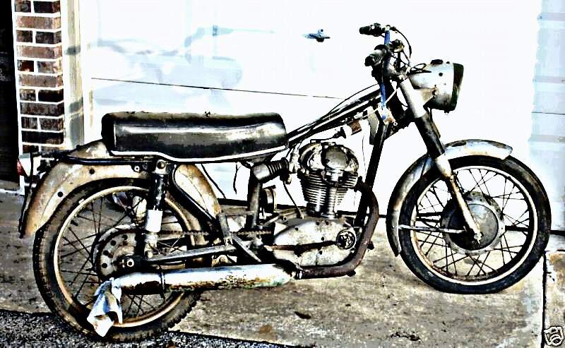 1966 Ducati Scrambler motorbike A4 Photo Print