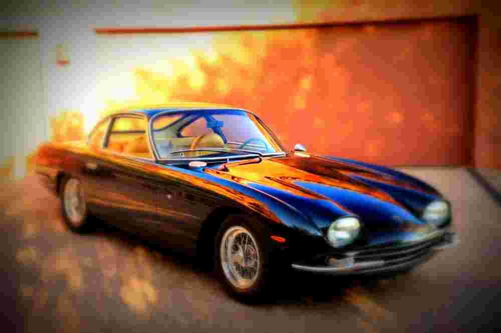 1966 Lamborghini 350GT A4 Photo Print