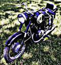 1966 Puch 175 motorbike A4 Photo Print