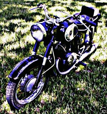 1966 Puch 175 motorbike A4 Photo Print