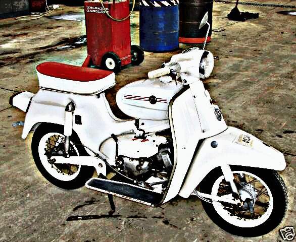 1966 Sears Moped motorbike A4 Photo Print