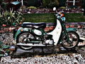 1966 Suzuki U50 motorbike A4 Photo Print