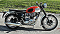 1966 Triumph T120 motorbike A4 Photo Print