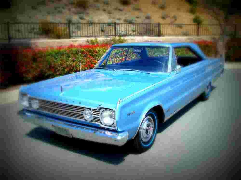 1966 plymouth hemi satellite A4 Photo Print