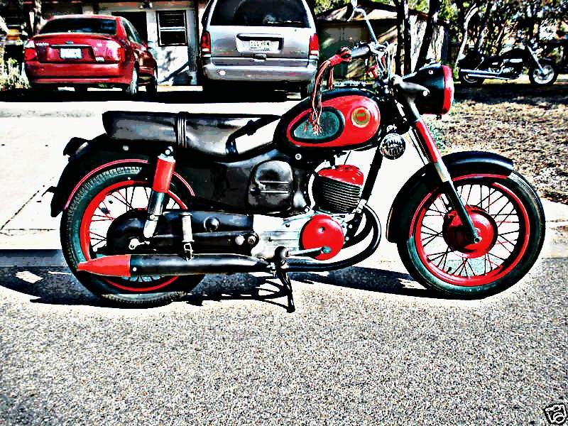 1966 sears allstate motorbike A4 Photo Print