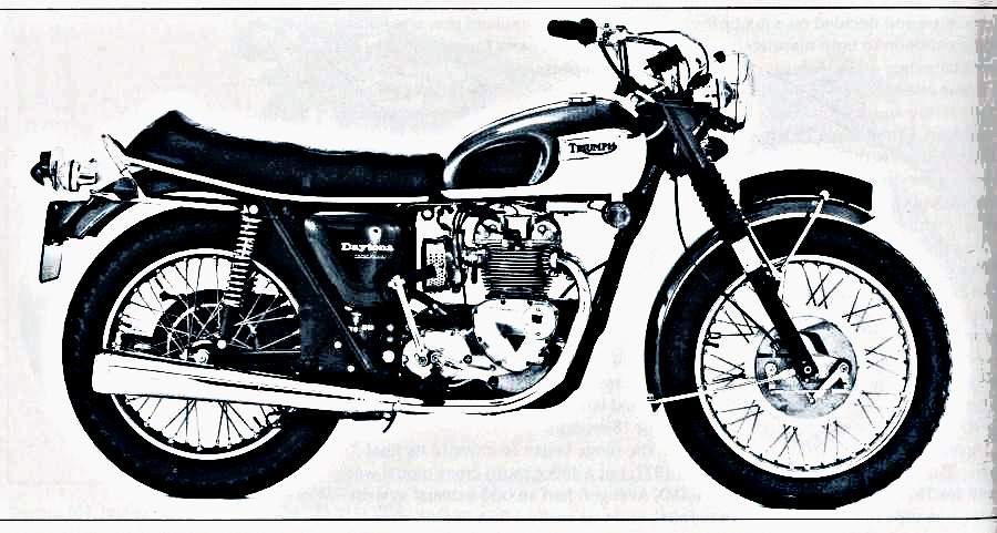 1966 t100r motorbike A4 Photo Print