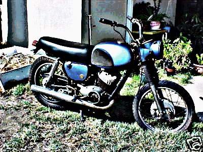 1966 ym2 motorbike A4 Photo Print