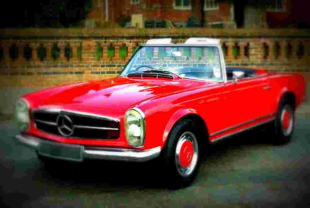 1967 Mercedes Benz 250SL A4 Photo Print