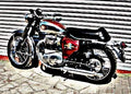 1967 a65 motorbike A4 Photo Print