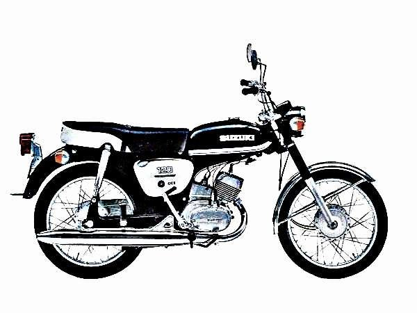 1967 b120 motorbike A4 Photo Print