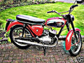 1967 bsa bantam motorbike A4 Photo Print