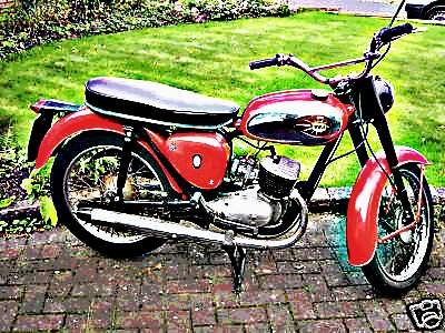 1967 bsa bantam motorbike A4 Photo Print