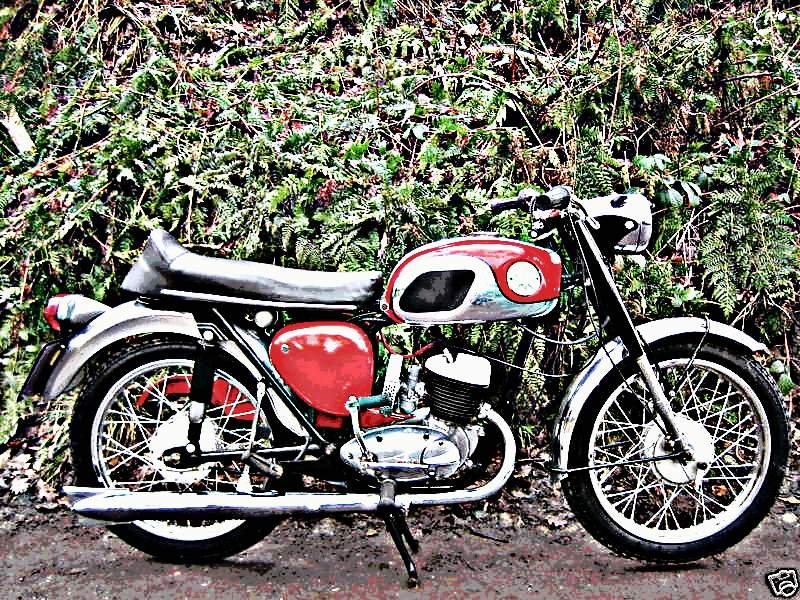 1967 bsa d10 motorbike A4 Photo Print