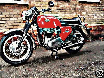 1967 bsa spitfire motorbike A4 Photo Print