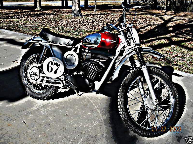 1967 husqvarna 250 motorbike A4 Photo Print